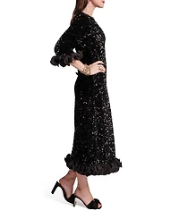 Plaza Sequin Midi Dress