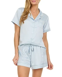 Flora Nikrooz Pearl Notch Collar Short Pajama Set