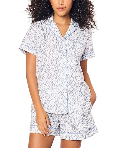 Petite Plume Bluehearts Twill Short Sleeve Set