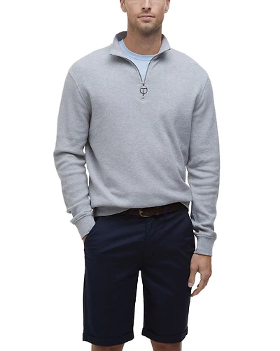 Pique Regular Fit Quarter Zip Sweater