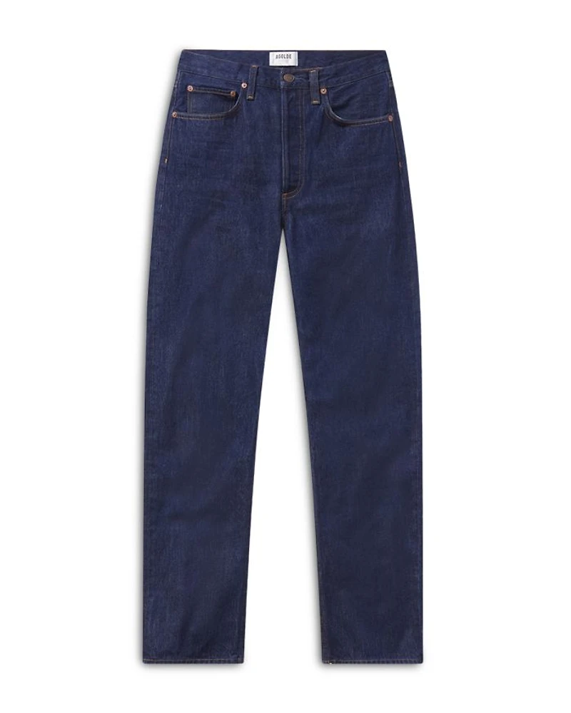 Kelly High Rise Straight Leg Jeans Rinse