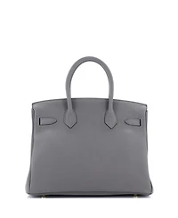 Birkin 30 Handbag Grey Togo with Gold Hardware
