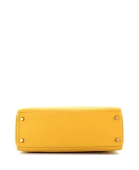 Kelly 32 Handbag Yellow Togo with Gold Hardware