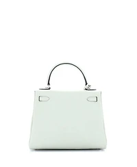 Kelly 25 Handbag Grey Clemence with Palladium Hardware