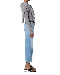 Lyra High Rise Wide Leg Crop Jeans Belmont