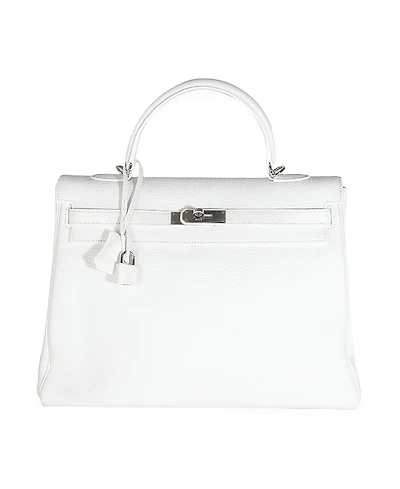 Pre-Owned HERMES Retourne Kelly 35 Leather Handbag