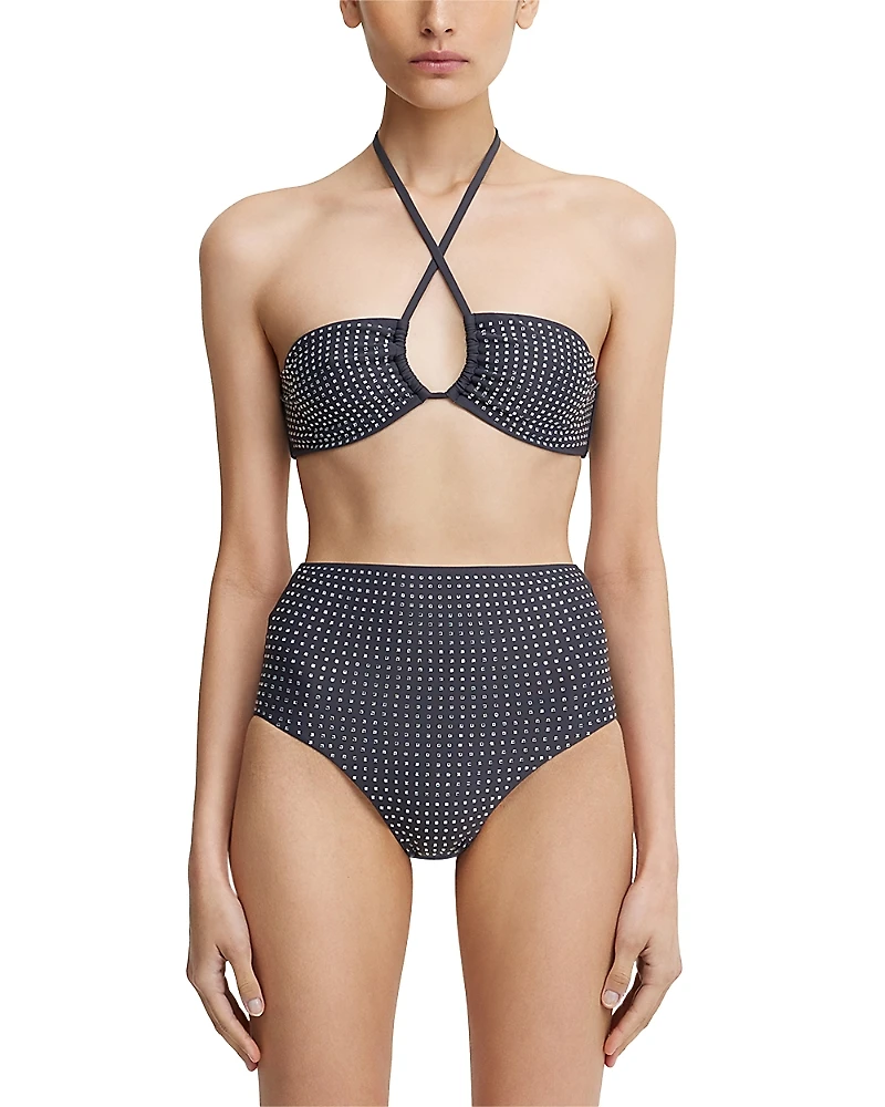 Significant Other Niah Embellished Bikini Top