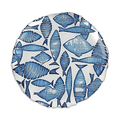 Vietri Isola Glass Salad Plate