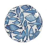 Vietri Isola Glass Salad Plate