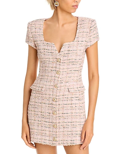 Generation Love Brunella Tweed Mini Dress