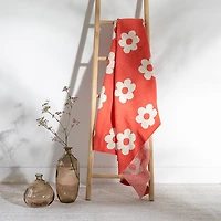 Pink Lemonade Thick Thin Flower Throw