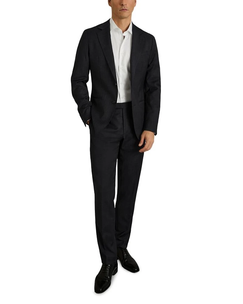 Slim Fit Hatch Textured Blazer