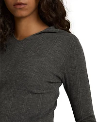 Chloe Ribbed Hoodie