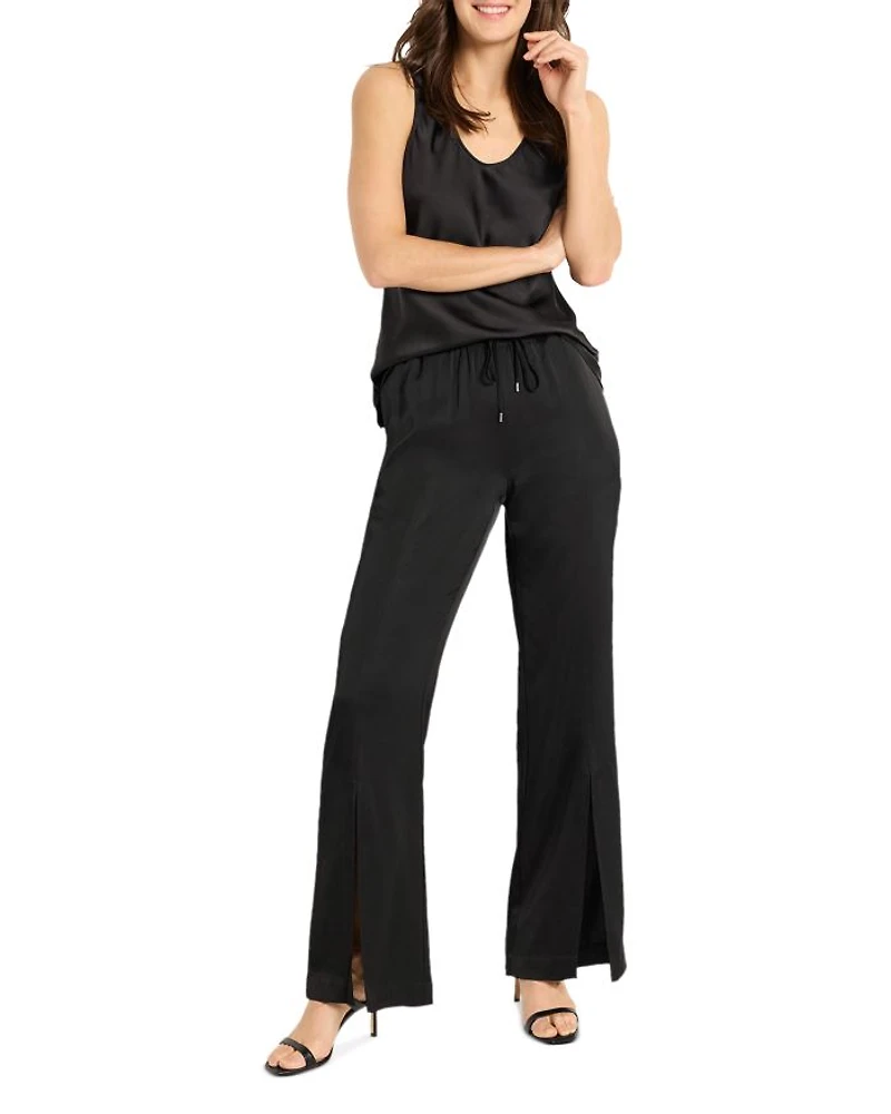Day Gloss Woven Scoop Tank