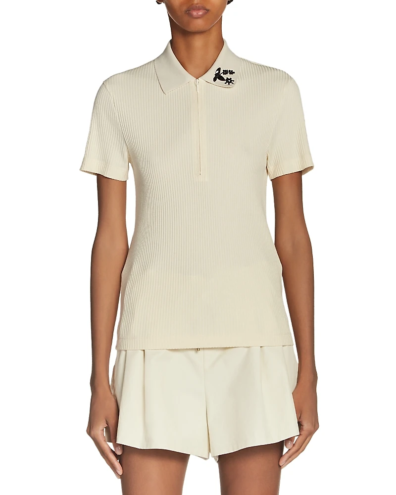 Moncler Short Sleeve Polo Shirt