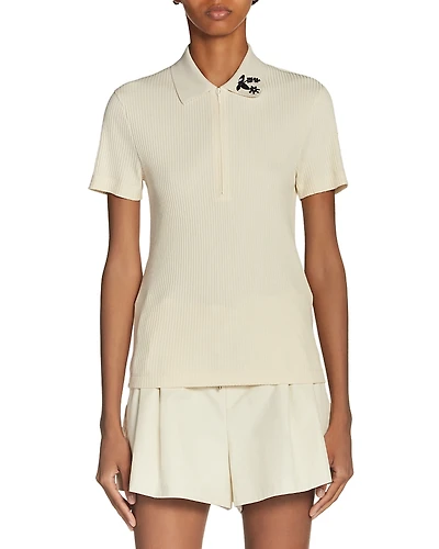 Moncler Short Sleeve Polo Shirt
