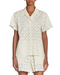 Moncler Eyelet Embroidered Shirt