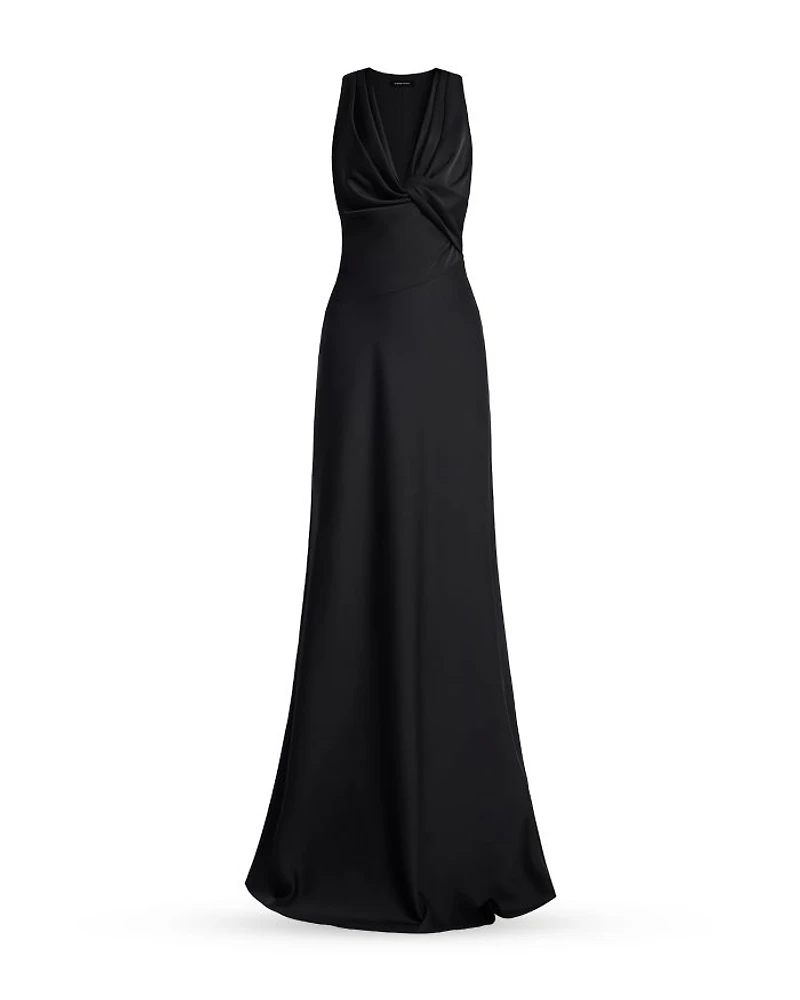 Cowl Neck Halter Gown
