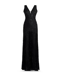 Embellished Cutout Gown