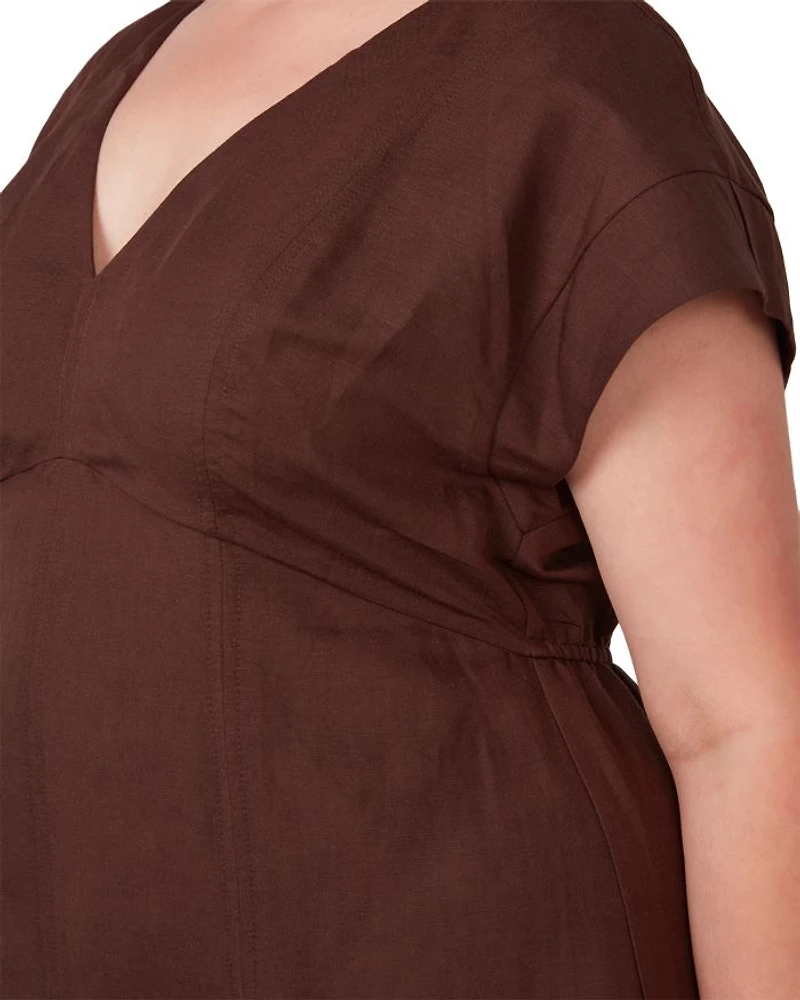 Aubrey V Neck Midi Dress