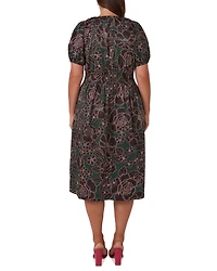 Wildflower Raglan Sleeve Midi Dress