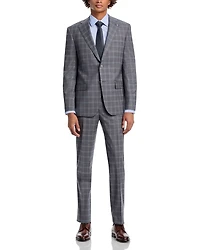 New York Plaid Regular Fit Suit