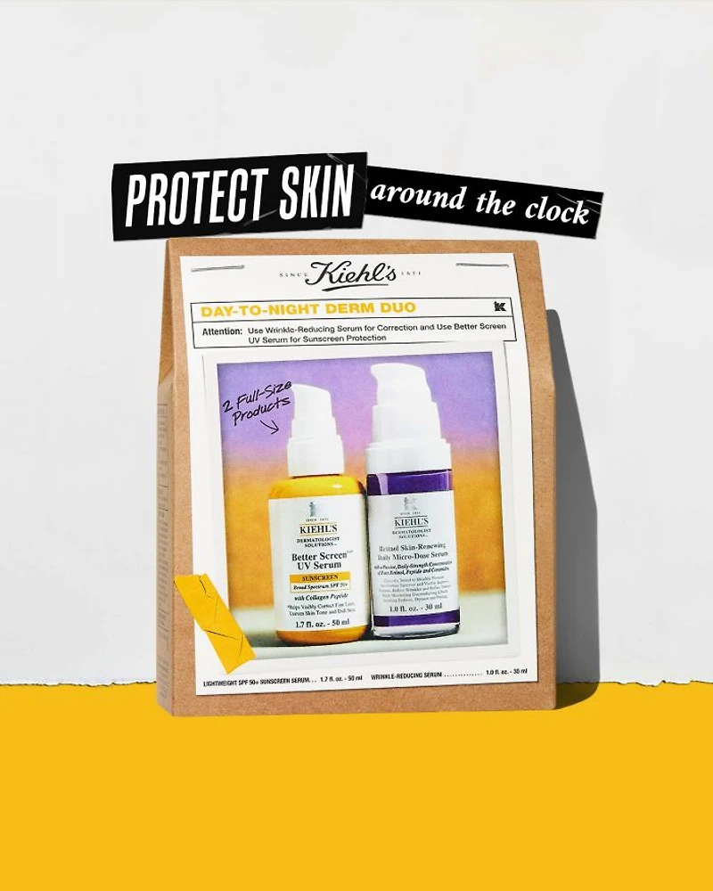 Kiehl's Since 1851 Day to Night Derm Duo Skincare Gift Set ($108 value)