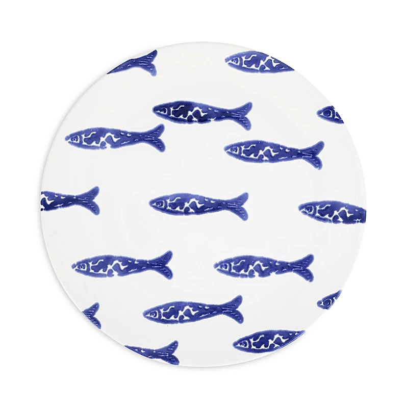 Vietri Santorini Minnows Dinner Plate