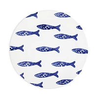 Vietri Santorini Minnows Dinner Plate