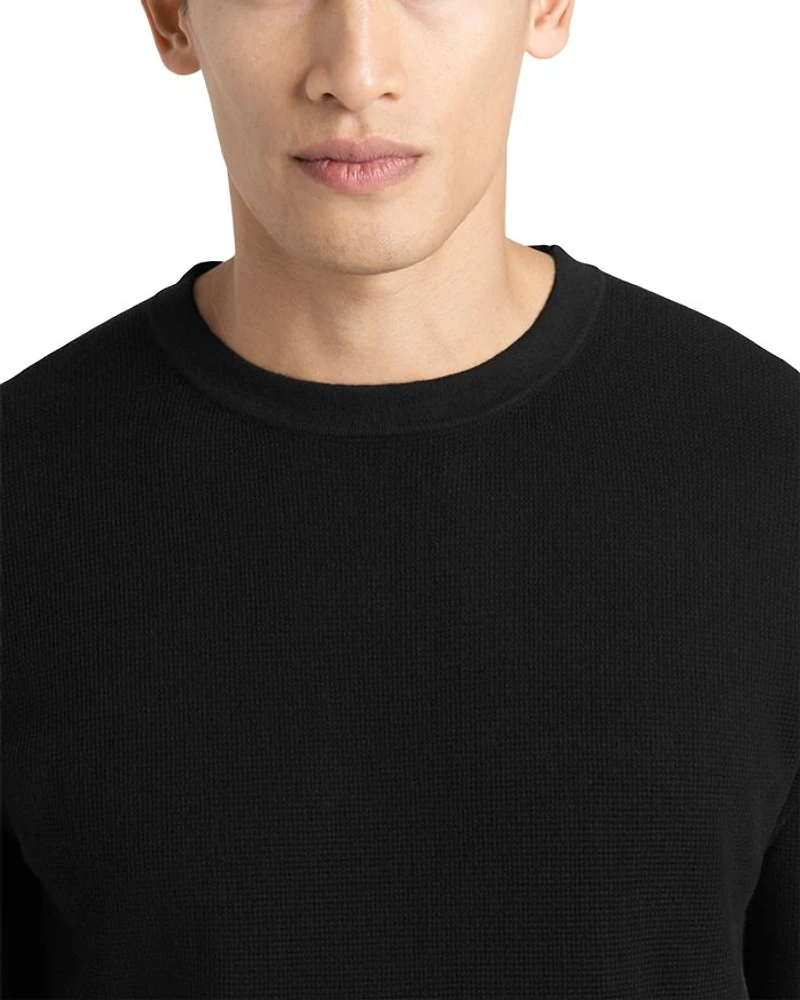 Mini Waffle Knit Crew
