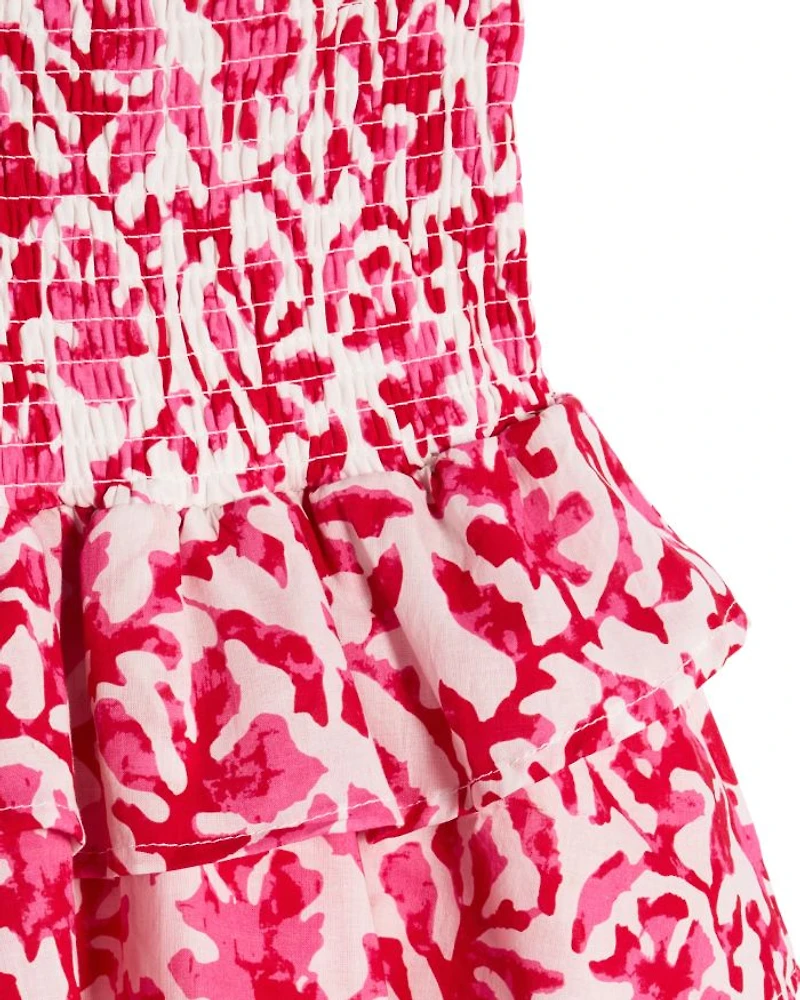 Girls' Tiered Floral Skirt, Little Kid, Big Kid - Exclusive