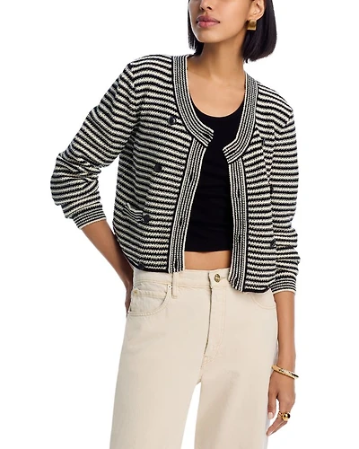 The Court Crewneck Cardigan Sweater