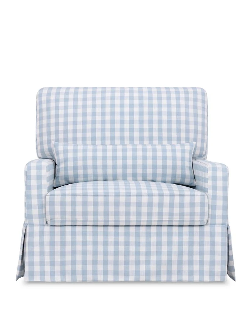 Crawford Pillowback Chair and a Half Comfort Swivel Glider