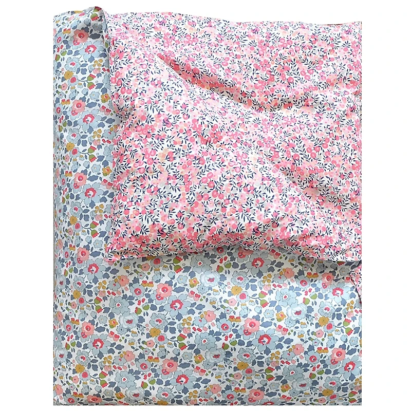 Coco & Wolf Liberty Fabric Betsy Grey & Wiltshire Bud Print Heirloom Quilt