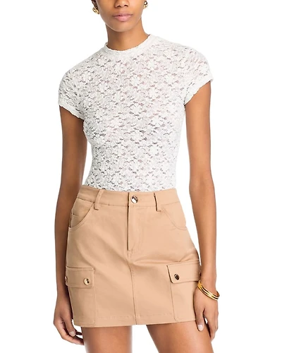 Puckered Lace Top - Exclusive