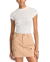 Puckered Lace Top - Exclusive