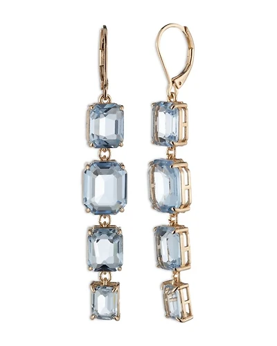 Linear Stone Drop Earrings, 2.7"L
