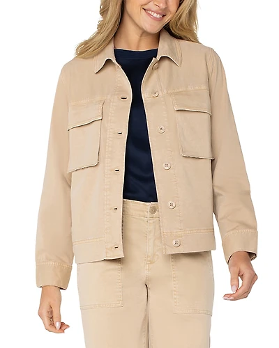 Liverpool Los Angeles Button Front Cargo Jacket