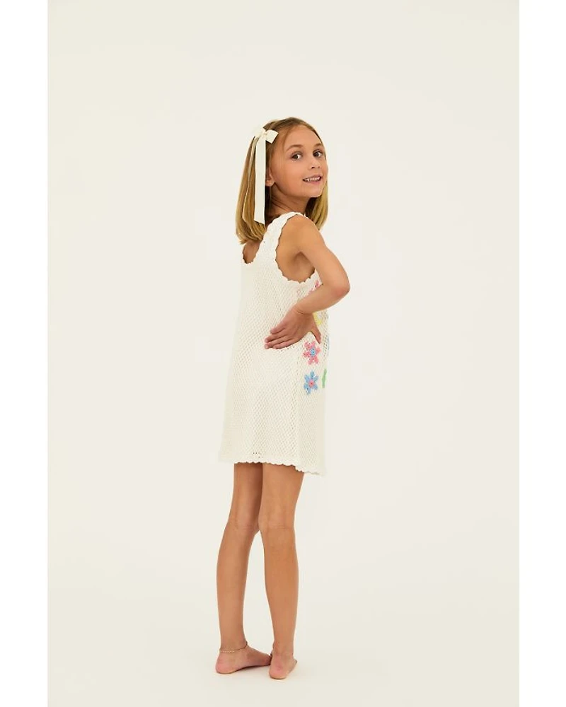 Girls' Little Diana Crochet Coverup Dress - Kid, Big Kid