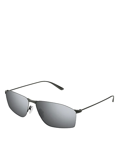 Balenciaga Invisible 2.0 Rectangular Sunglasses, 62mm