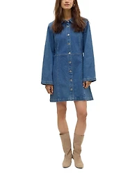 Long Sleeve Denim Mini Dress