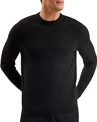 Ted Baker Textured Stitch Crewneck Sweater