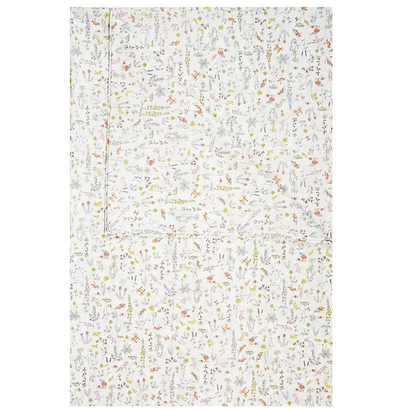 Coco & Wolf Liberty Fabric Theo Pink Print Flat Top Sheet
