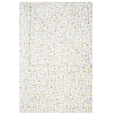 Coco & Wolf Liberty Fabric Theo Pink Print Flat Top Sheet