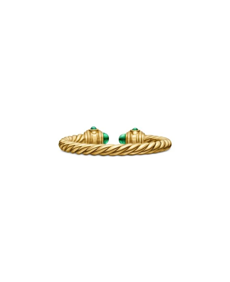 18K Yellow Gold Renaissance Emerald Ring