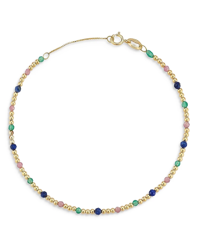 Moon & Meadow 14K Yellow Gold Gemstone Beaded Bracelet