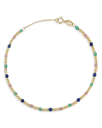 Moon & Meadow 14K Yellow Gold Gemstone Beaded Bracelet
