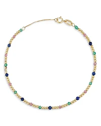 Moon & Meadow 14K Yellow Gold Gemstone Beaded Bracelet