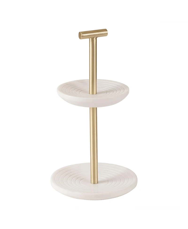 Gauri Kohli Regalia Tiered Marble Jewelry Stand