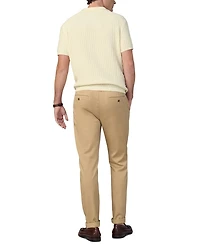 Textured Short Sleeve Polo Sweater